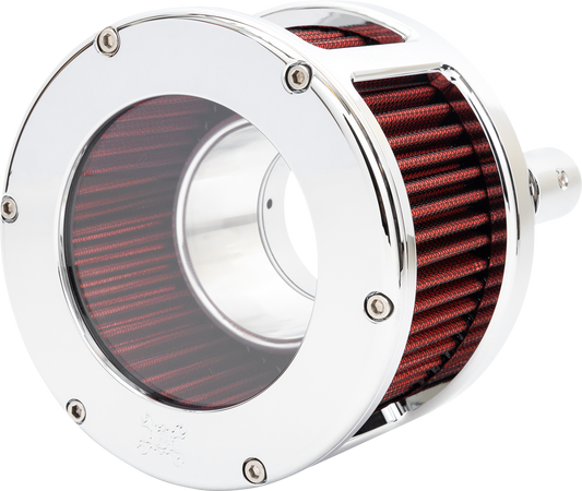 FEULING PARTS BA Race Series Air Cleaner Kit - Chrome - Red Filter 5428