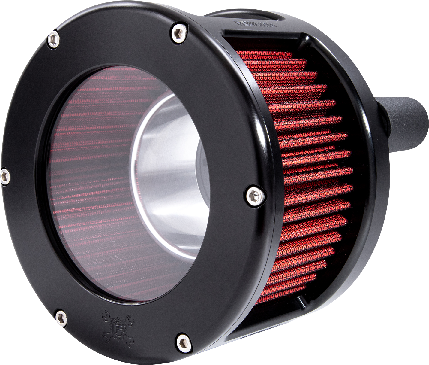 FEULING PARTS BA Race Series Air Cleaner Kit - Black Anodized - Red Filter 5424