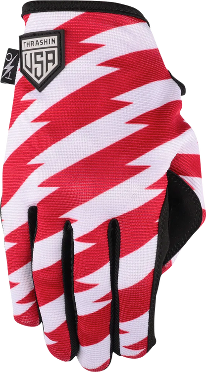 THRASHIN SUPPLY CO. Stars & Bolts Stealth Gloves - Red/Blue - 2XL SV1-12-12