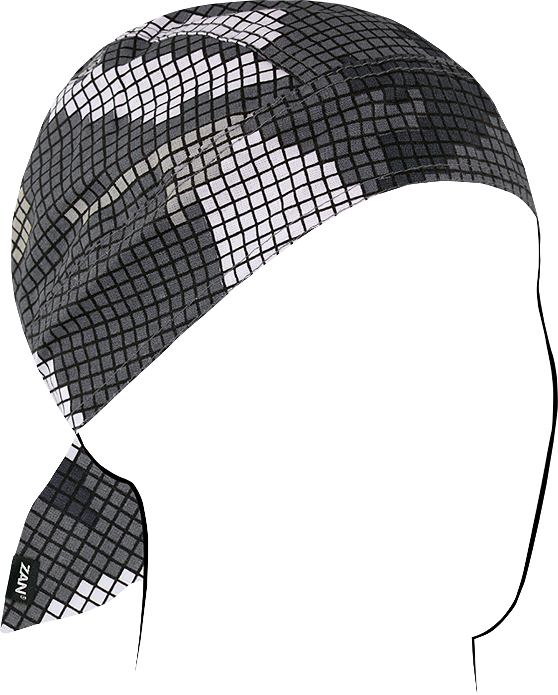 ZAN HEADGEAR Flydanna Cotton Headwrap - Digi Urban Camo Z608