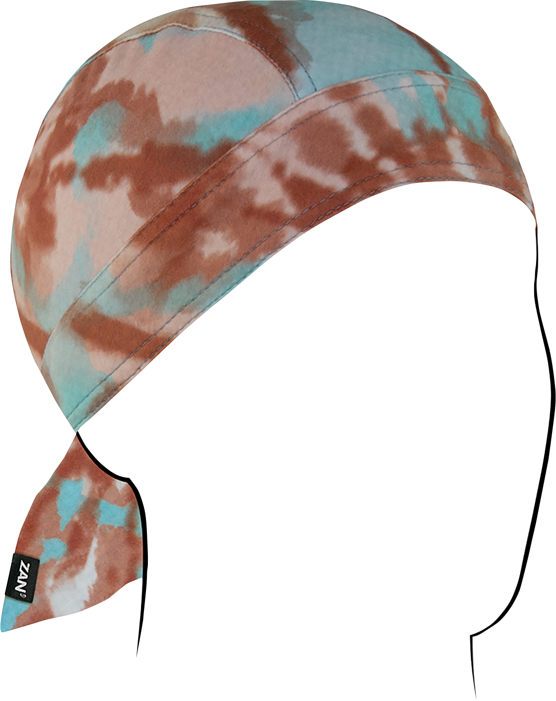 ZAN HEADGEAR Flydanna SportFlex Natural Tie Dye ZL601 - Comfortable UV Protection Headwear