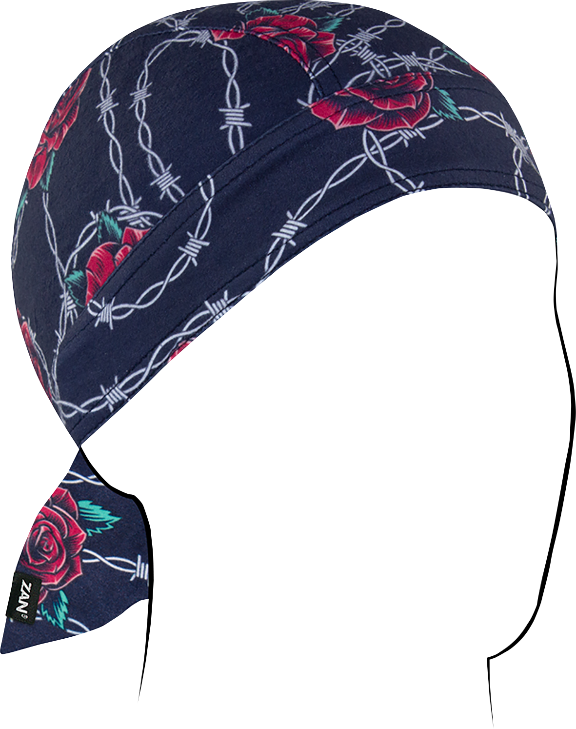 Zan Headgear Flydanna SportFlex Barbed Wire Roses ZL604 - Comfortable UV-Protection Headwear