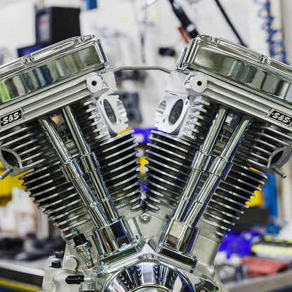 S&S CYCLE V111 Long-Block Engine- Natural - 84-'99 Custom Chasis w/Alternator Style Primary 310-1157