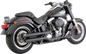 VANCE & HINES 3" Twin Slash Slip-On Mufflers - Black 46343