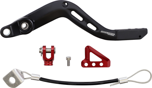 MOOSE OFFROAD Brake Pedal - Red - Beta 82-0801-21-10