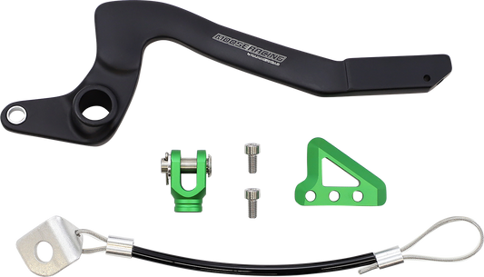 MOOSE OFFROAD Brake Pedal - Green - Kawasaki 82-0344-21-33