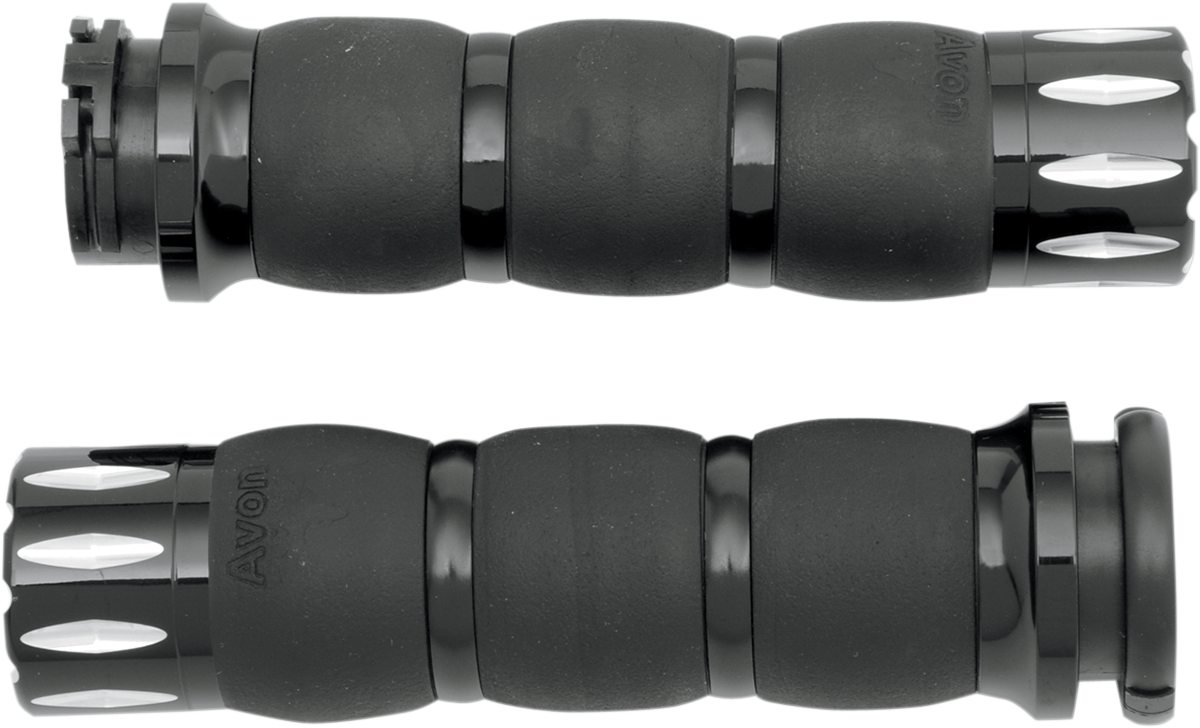 AVON GRIPS Rival Velvet Air Grips - Black AIR-96-ANO-RIV