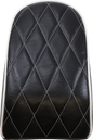 LE PERA Bare Bones Pillion Pad - Diamond - Black w/ White Stitch - FLFB/S '18-'23 LYO-007PDMWTP