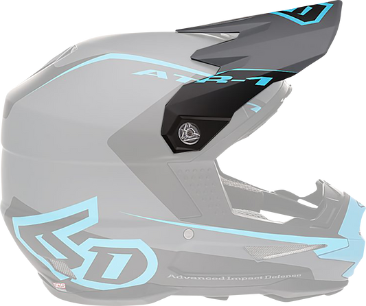 6D HELMETS ATR-1 Visor - Stealth - Cyan 72-3731