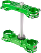 XTRIG Triple Clamp for Kawasaki 501330401101 with Opposing Clamp System, 1-1/8” Bar Mount, Green