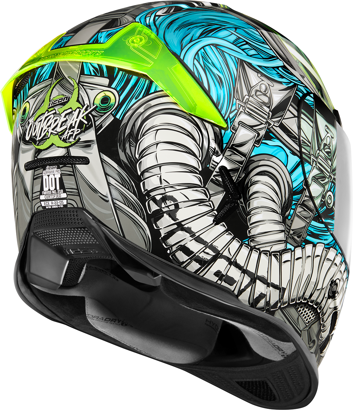 ICON Airframe Pro™ Helmet - Outbreak - Blue - 3XL 0101-14950