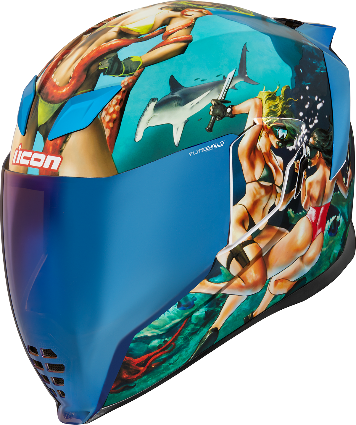 ICON Airflite™ Helmet - Pleasuredome 4 - Blue - XS 0101-15000