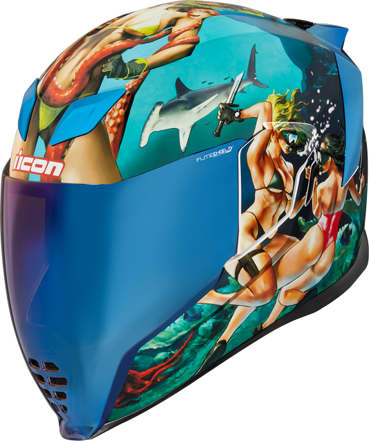 ICON Airflite™ Helmet - Pleasuredome 4 - Blue - XS 0101-15000