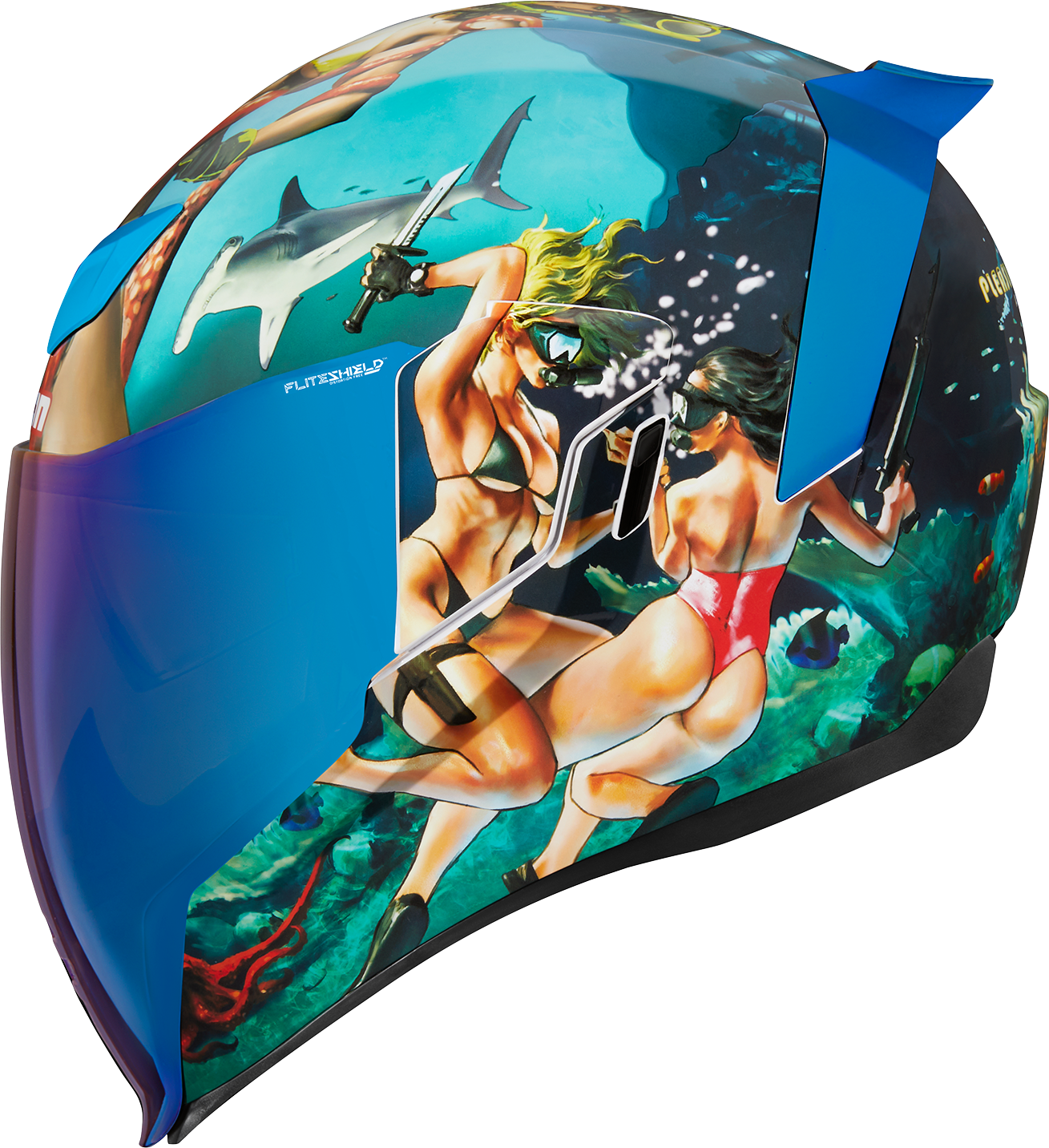 ICON Airflite™ Helmet - Pleasuredome 4 - Blue - XS 0101-15000