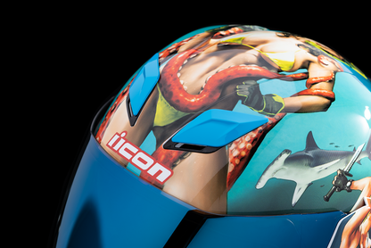 ICON Airflite™ Helmet - Pleasuredome 4 - Blue - XS 0101-15000