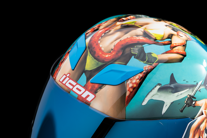 ICON Airflite™ Helmet - Pleasuredome 4 - Blue - XS 0101-15000