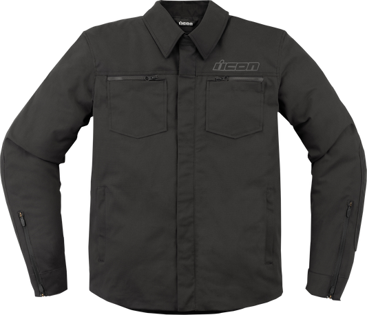 ICON Upstate Canvas CE™ Jacket - Black - Small 2820-6235