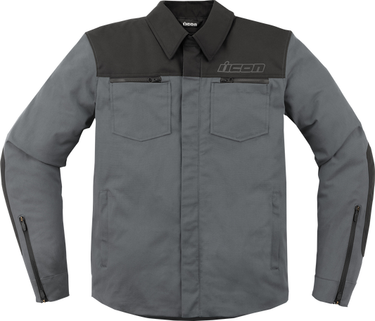 ICON Upstate Canvas CE™ Jacket - Gray - Small 2820-6241