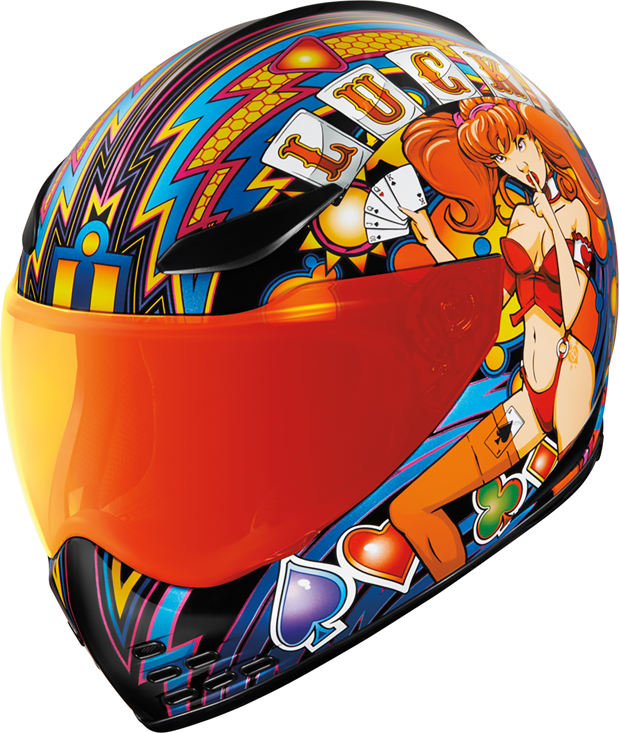 ICON Domain™ Helmet - Lucky Lid 4 - Red - XS 0101-14951