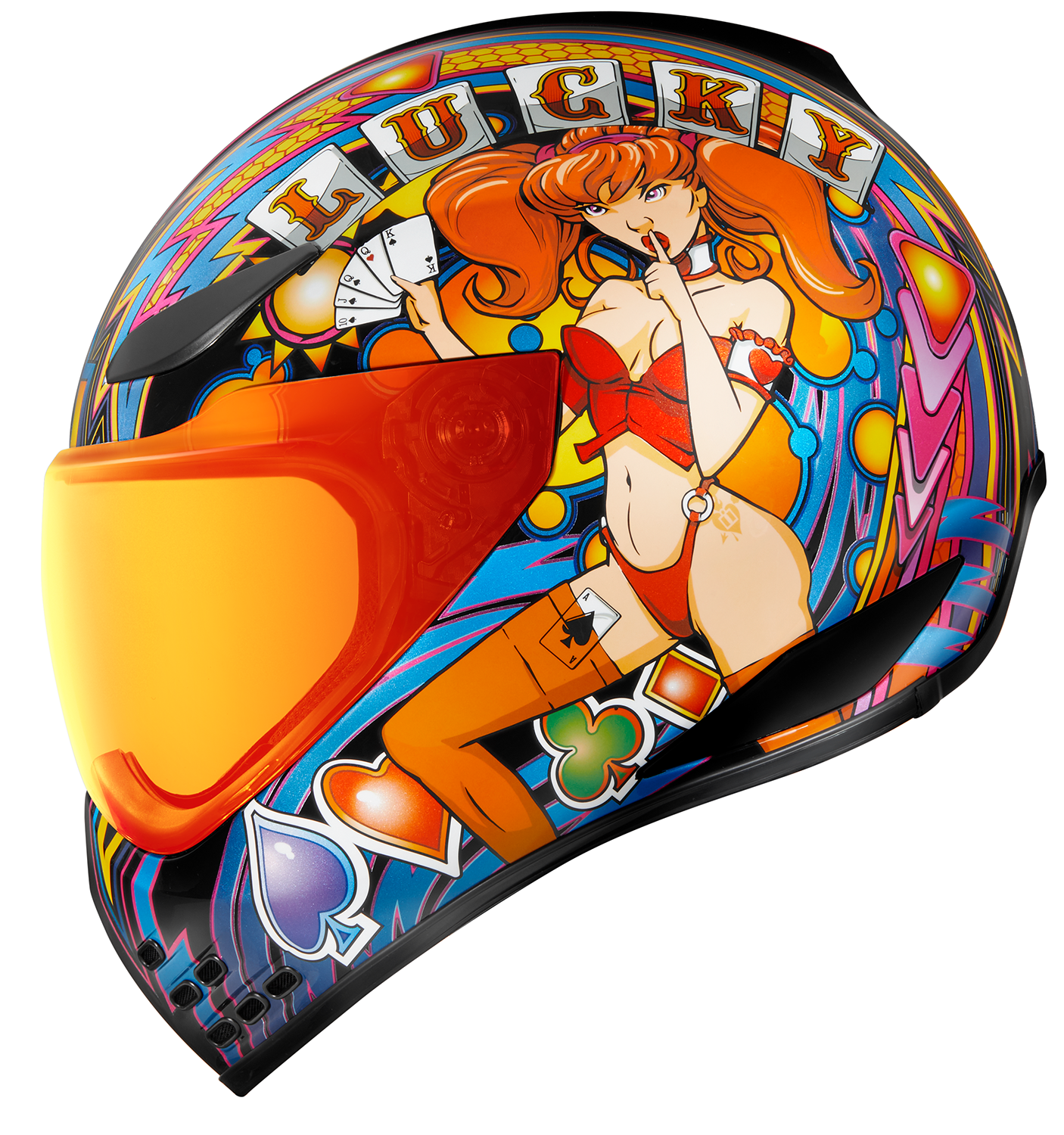 ICON Domain™ Helmet - Lucky Lid 4 - Red - Small 0101-14952