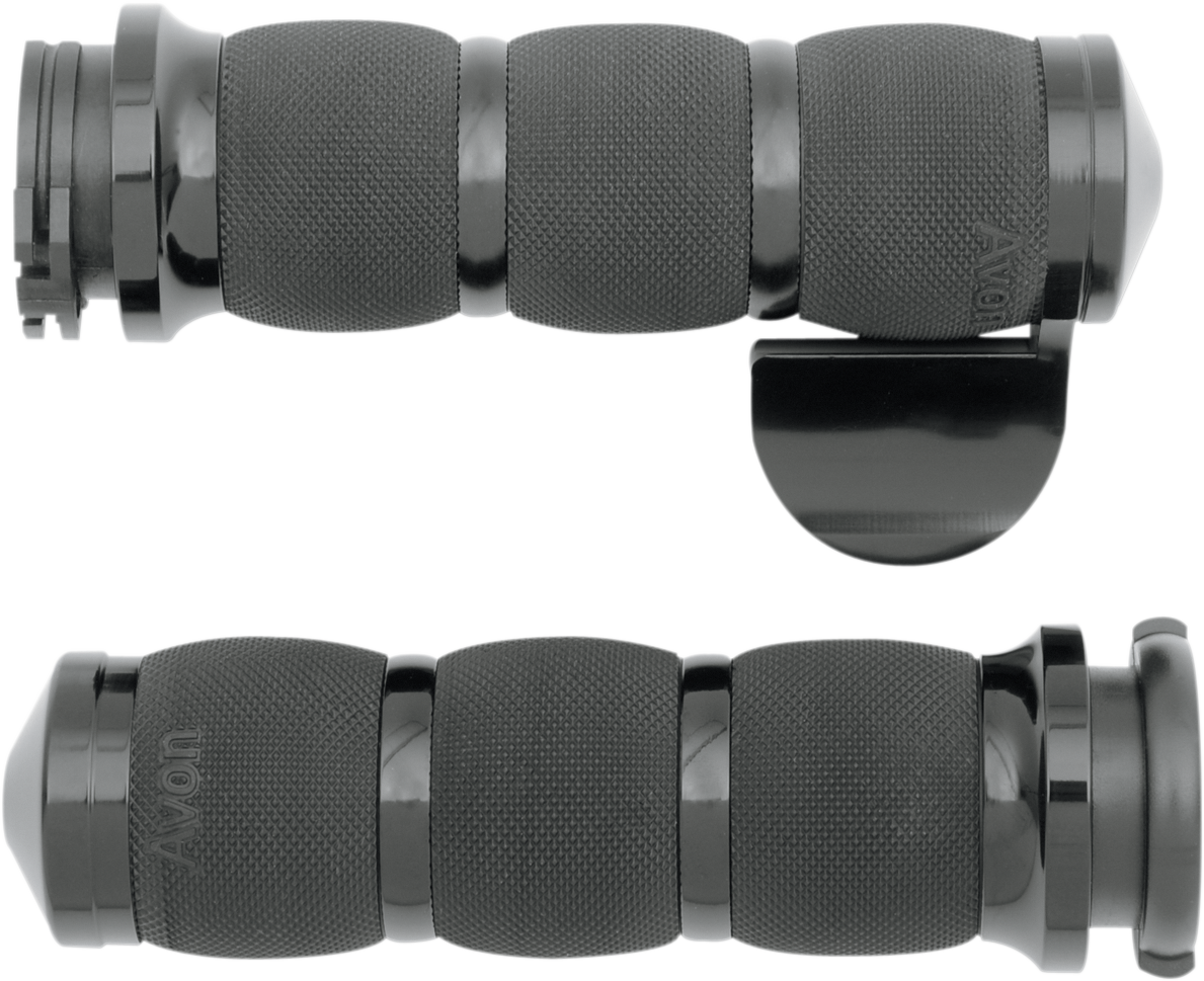 AVON GRIPS 3-Ring Air Cushioned Grips - Throttle Boss - Anodized AIR-90-ANO-BOSS