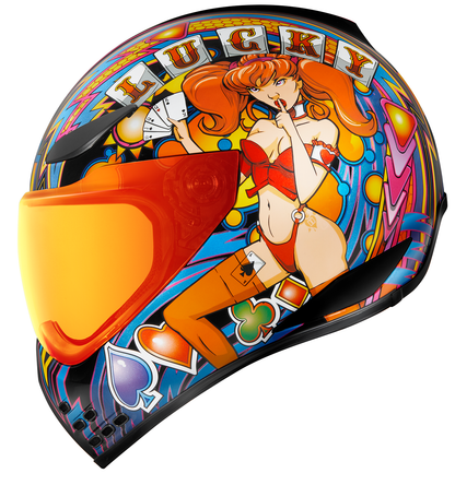 ICON Domain™ Helmet - Lucky Lid 4 - Red - 3XL 0101-14957