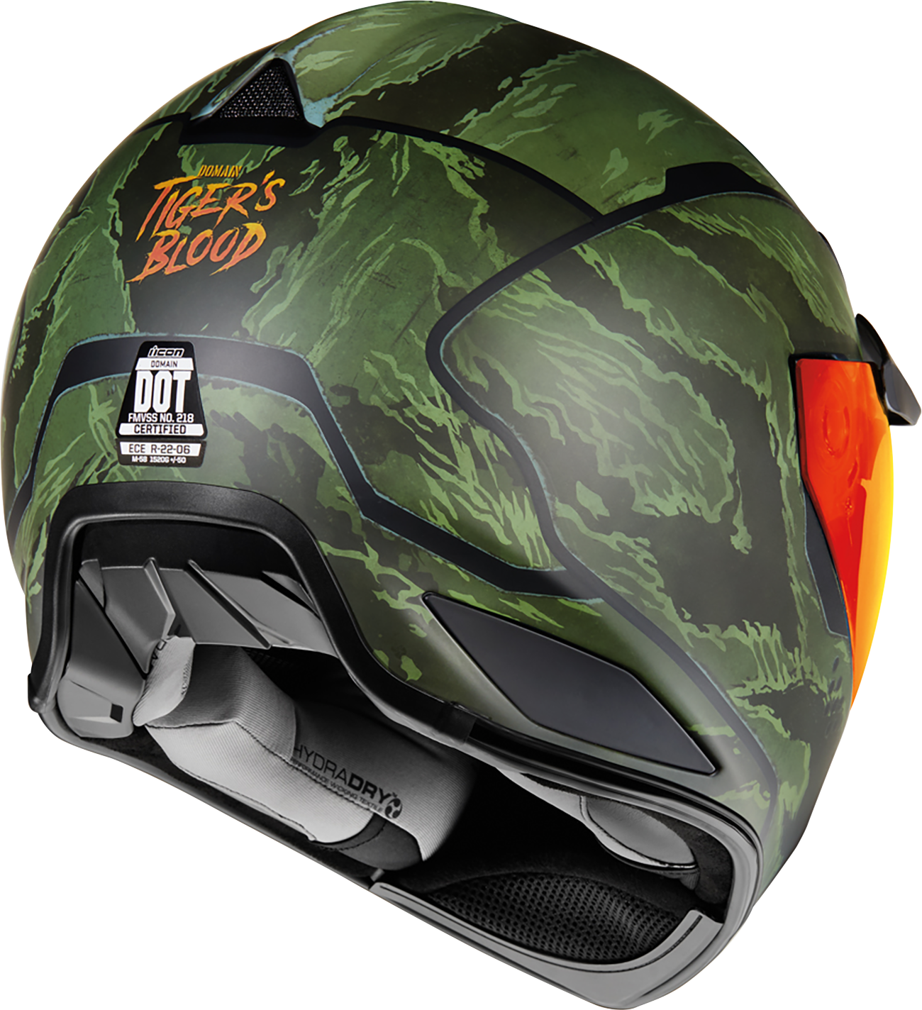 ICON Domain™ Helmet - Tiger's Blood - Green - Medium 0101-14925