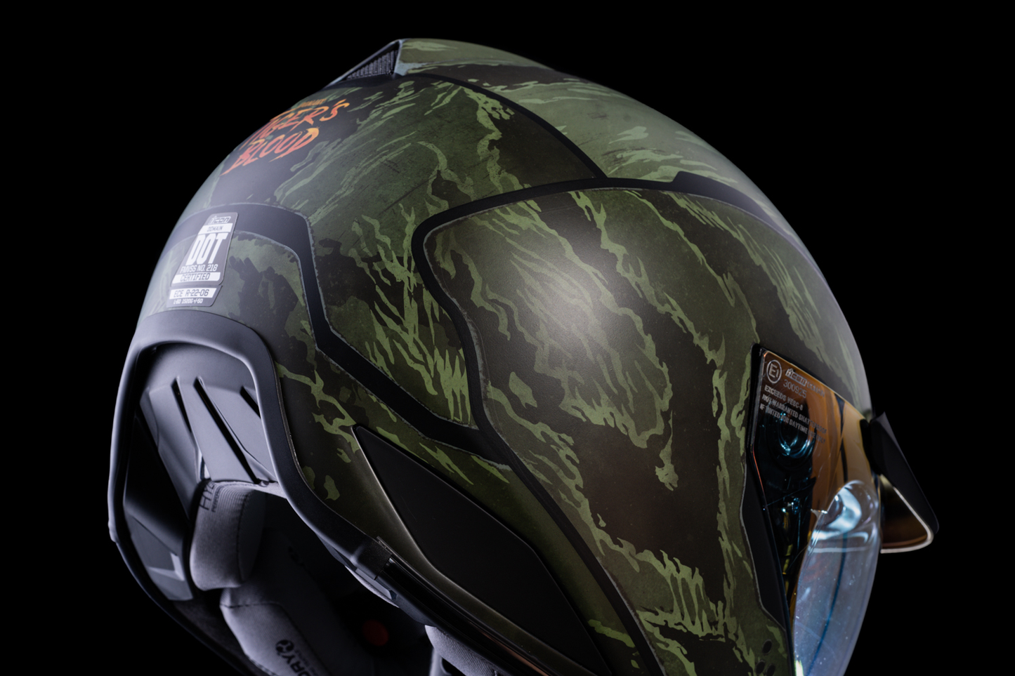 ICON Domain™ Helmet - Tiger's Blood - Green - Medium 0101-14925