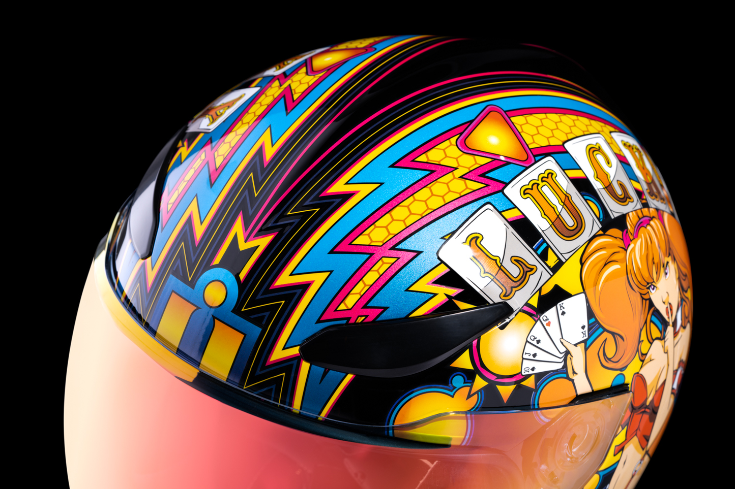 ICON Domain™ Helmet - Lucky Lid 4 - Red - Large 0101-14954