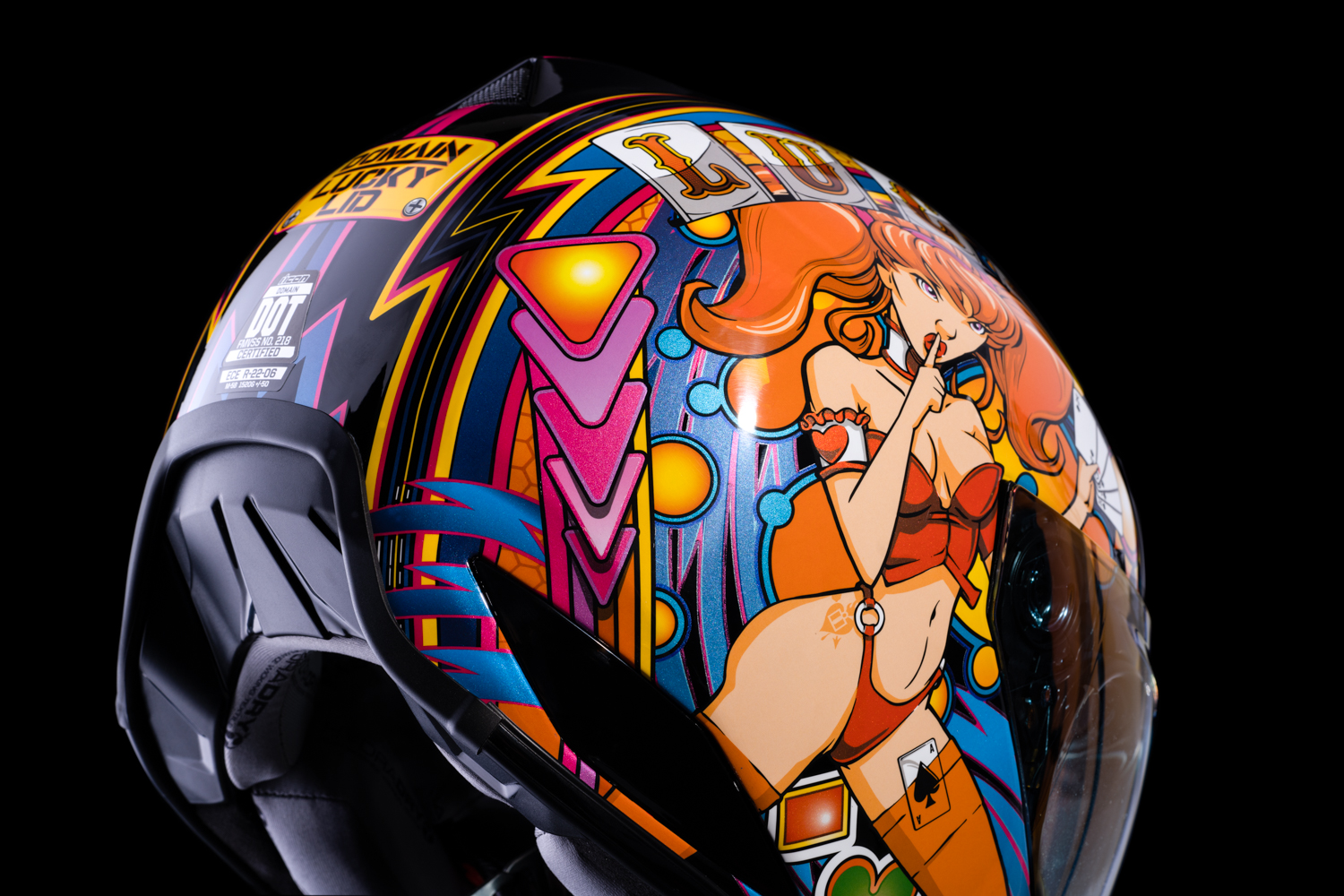 ICON Domain™ Helmet - Lucky Lid 4 - Red - 2XL 0101-14956
