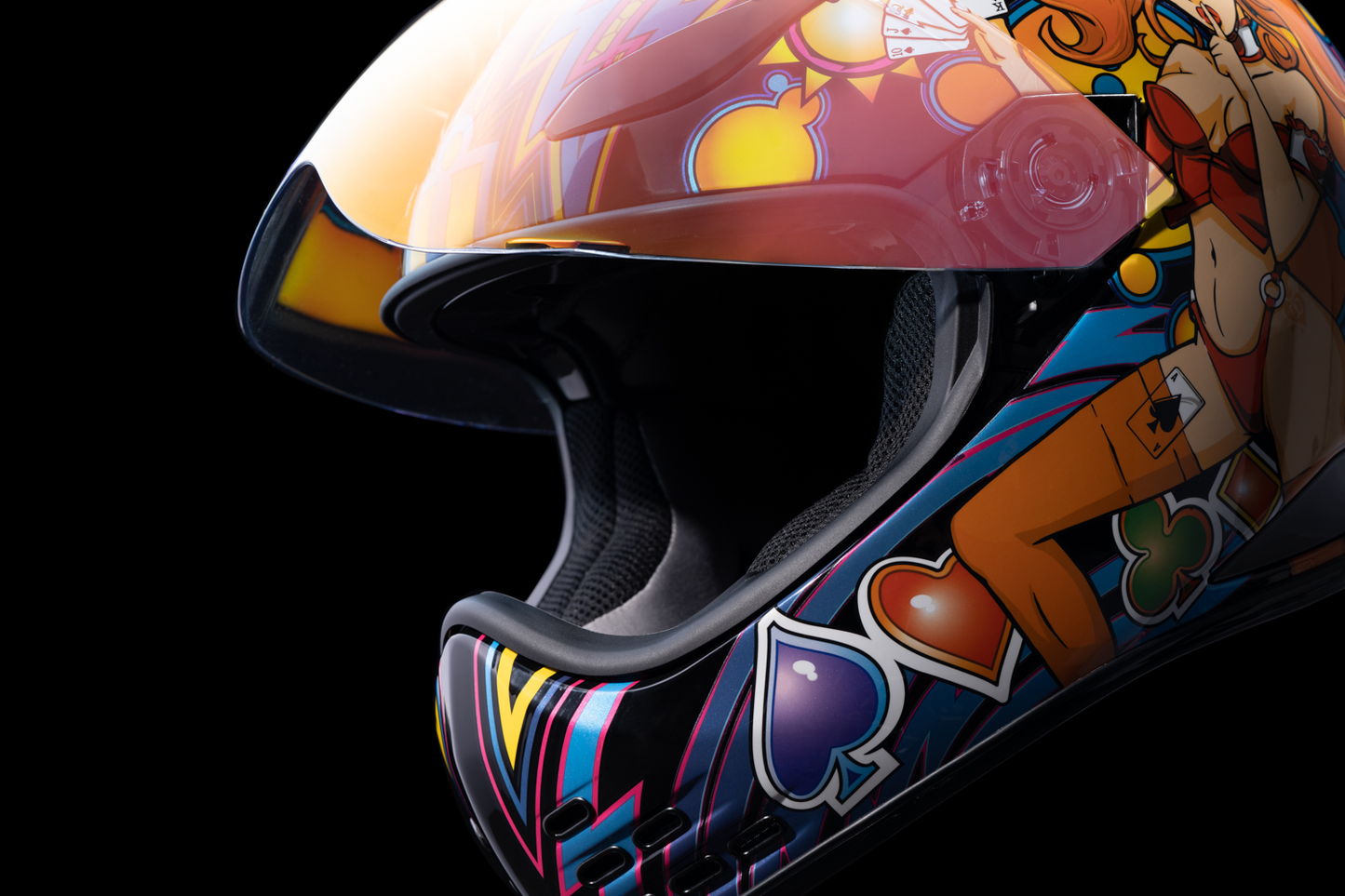 ICON Domain™ Helmet - Lucky Lid 4 - Red - Large 0101-14954