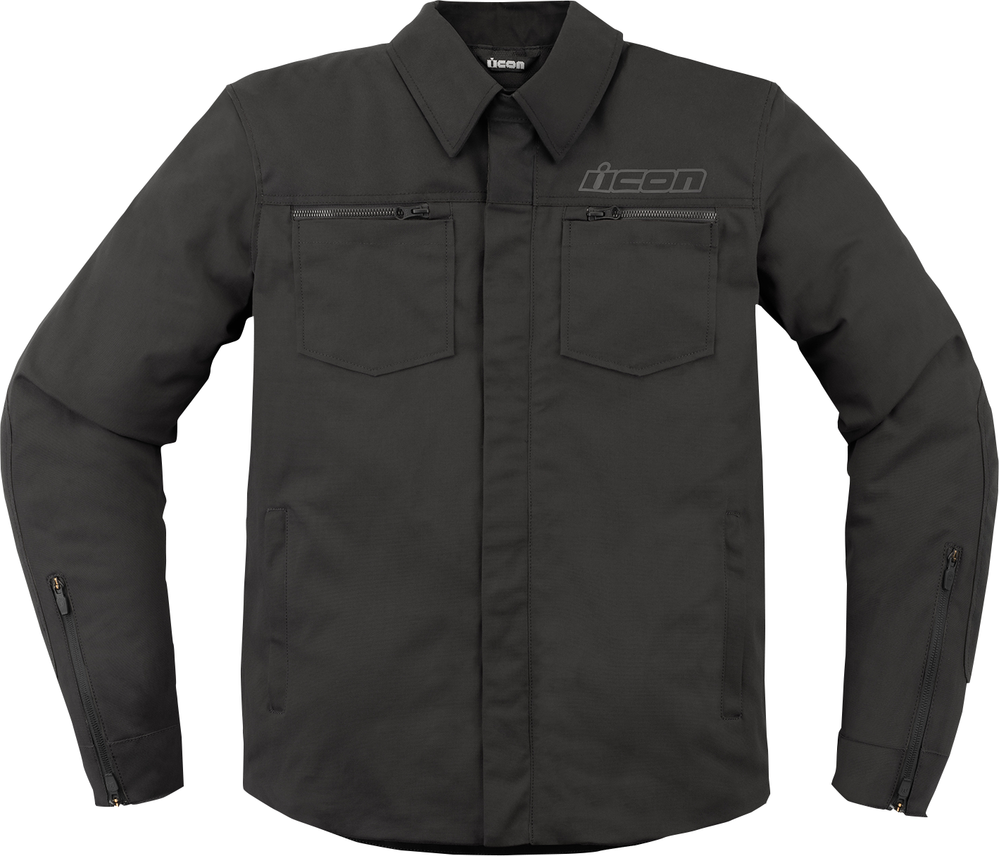ICON Upstate Canvas CE™ Jacket - Black - Large 2820-6237