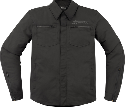 ICON Upstate Canvas CE™ Jacket - Black - Large 2820-6237