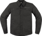 ICON Upstate Canvas CE™ Jacket - Black - Large 2820-6237