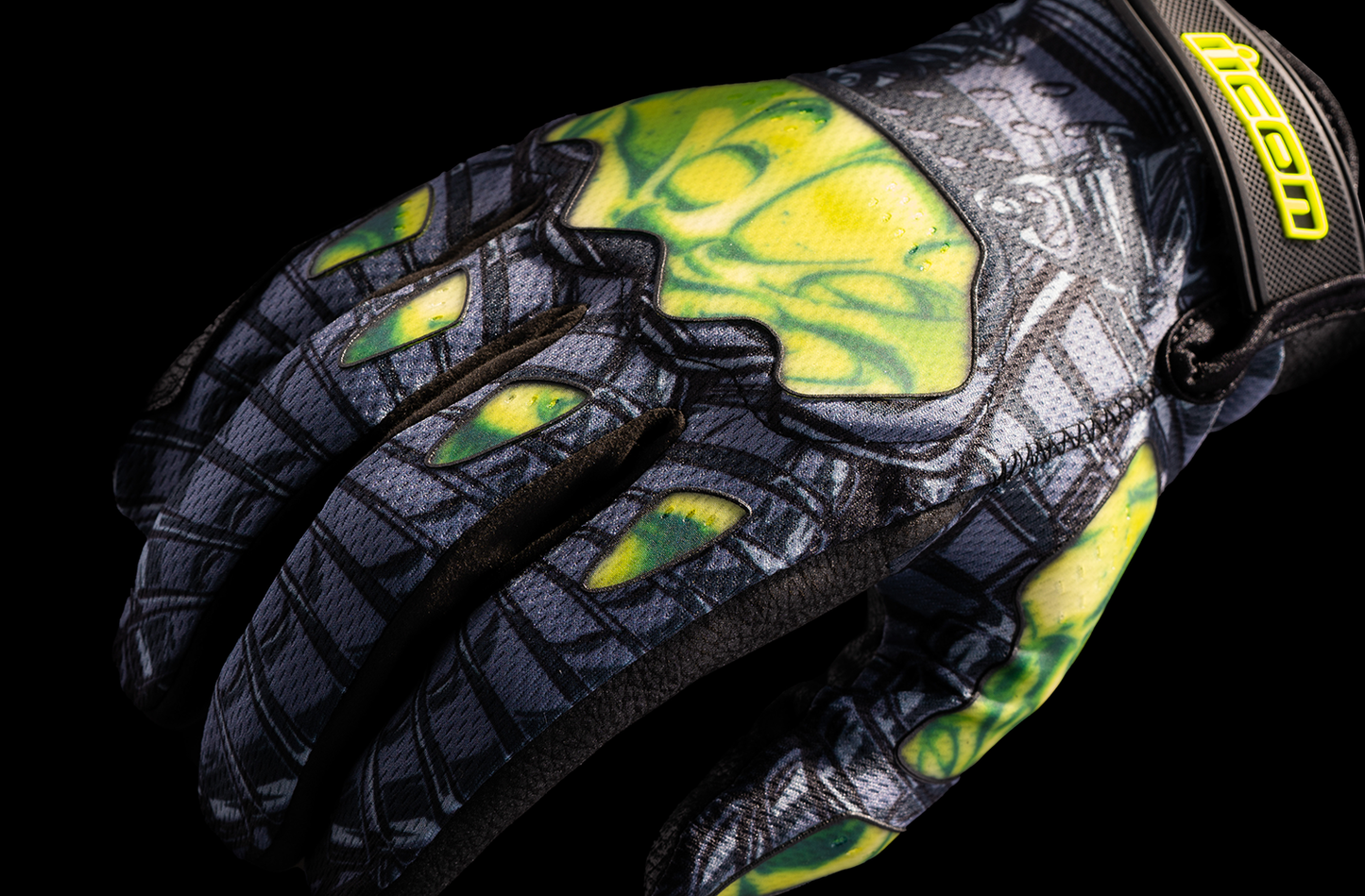 ICON Hooligan Outbreak™ Gloves - Green - Small 3301-4653