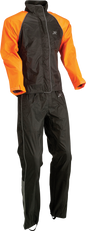 Z1R Women's 2-Piece Rainsuit - Black/Orange - XS 2853-0033