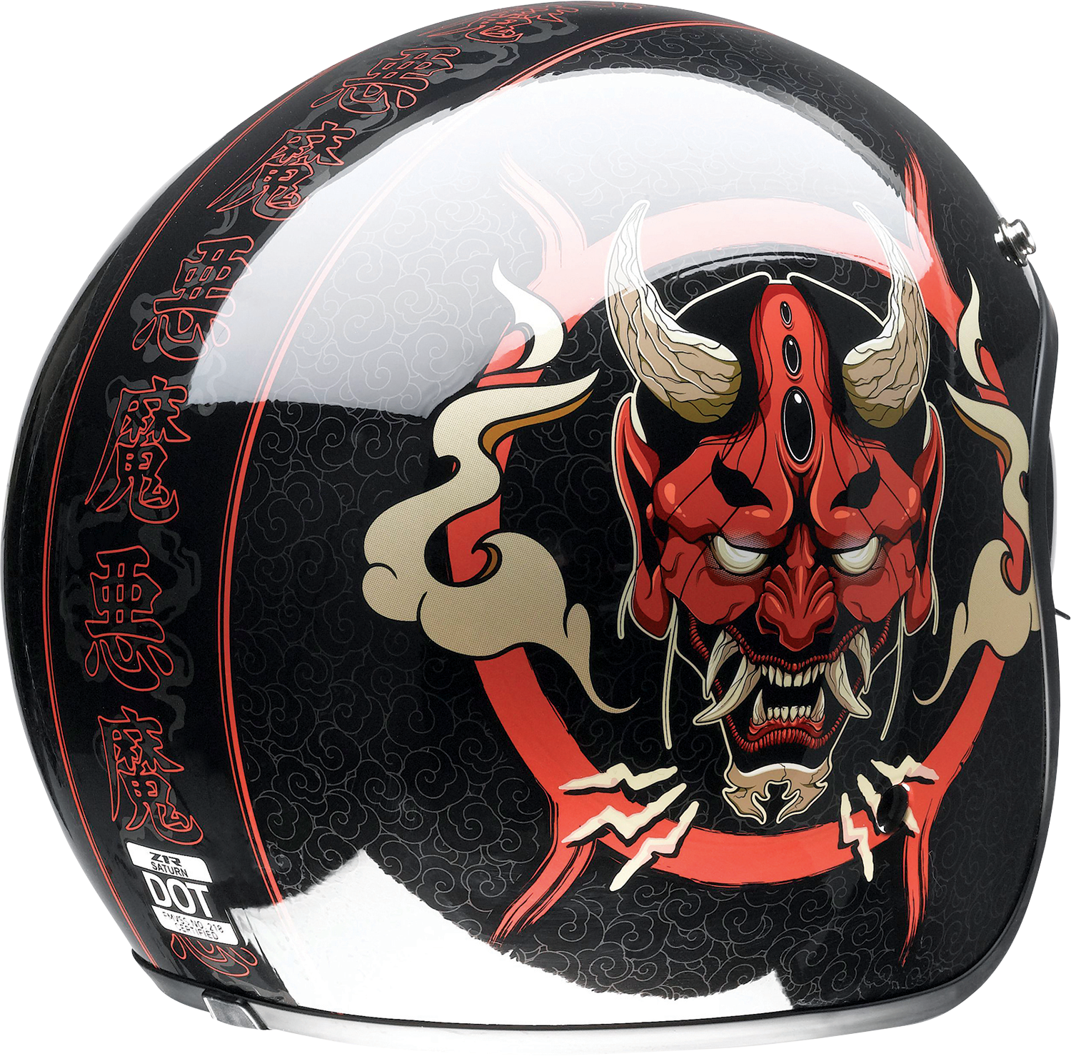 Z1R Saturn Helmet - Devilish - Gloss Black/Red - Large 0104-2879