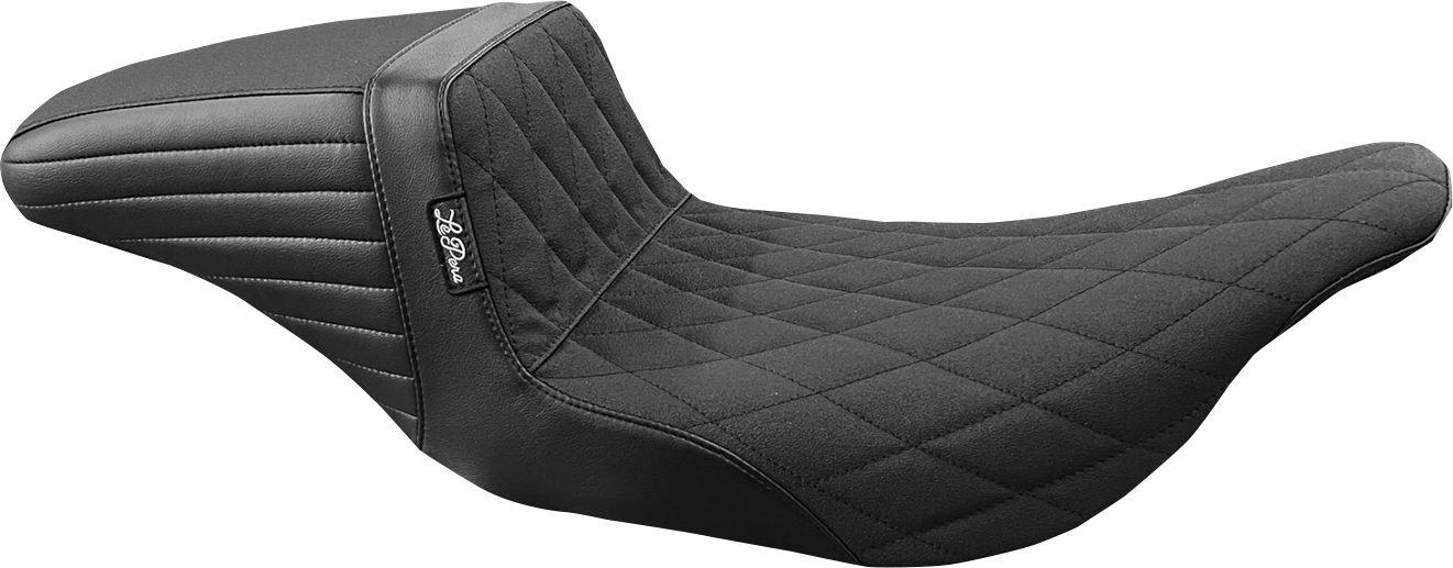 LE PERA Kickflip Seat - Double Diamond - Black - FL '97-'07 LH-597DD