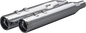 KHROME WERKS 4-1/2" HP-Plus® Slip-On Mufflers - Chrome Klassic Tip 202975