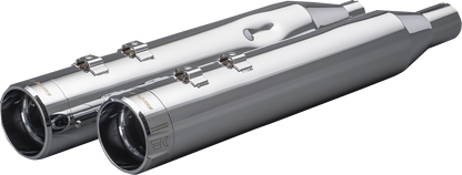 KHROME WERKS 4-1/2" HP-Plus® Slip-On Mufflers - Chrome Klassic Tip 202975