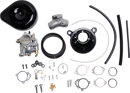 S&S CYCLE Super E Carburetor with Stealth Air Cleaner Kit - Gloss Black - Evolution Big Twin 110-0146