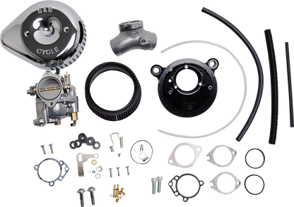 S&S CYCLE Super G Carburetor with Stealth Air Cleaner Kit - Chrome - Twin Cam 110-0150