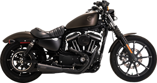 VANCE & HINES Upsweep 2-into-1 Exhaust System - Stainless Steel - Black 47627