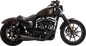 VANCE & HINES Upsweep 2-into-1 Exhaust System - Stainless Steel - Black 47627