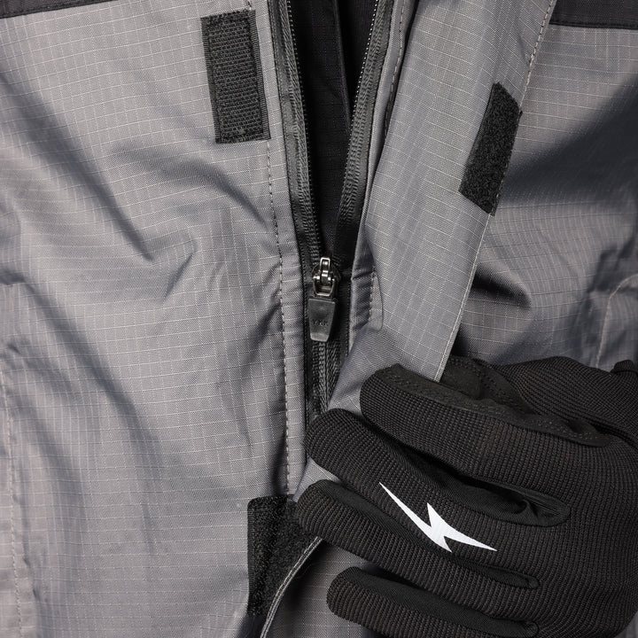 THRASHIN SUPPLY CO. Mission WP Rain Jacket - Black/Gray - Medium TMJ-11-09