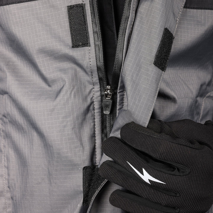 THRASHIN SUPPLY CO. Mission WP Rain Jacket - Black/Gray - Medium TMJ-11-09
