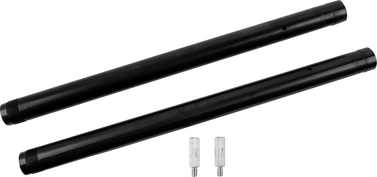 CUSTOM CYCLE ENGINEERING Fork Tube - 43 mm - LH 25" | RH 24-3/4" (+2") - Black DLC 710055