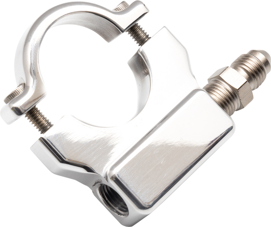 FEULING PARTS Oil Pressure Gauge Mount - 1" - Chrome 9051