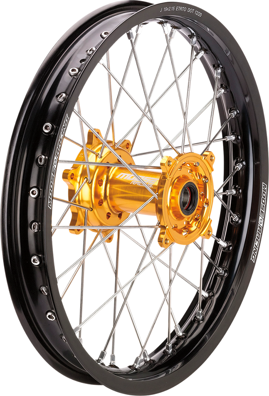 MOOSE OFFROAD Wheel Assembly - SX-1 - Complete - Rear - Black Wheel/Blue Hub - 18x2.15 - Sherco CR-21518BKBU