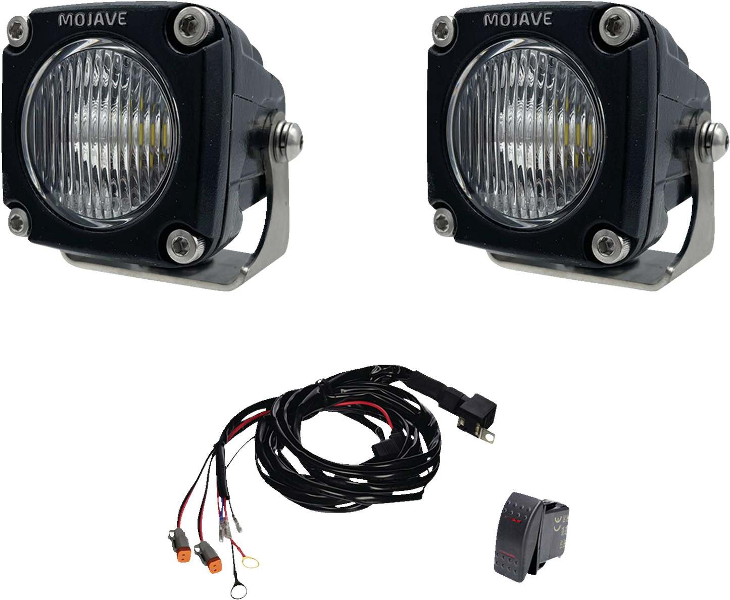 ALL BALLS TLM2-KIT 2-Inch LED Racing Light Kit with Waterproof Housing